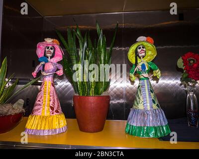 Exhibits of Ethnic Art at the Heard Museum in Phoenix Arizona Stock