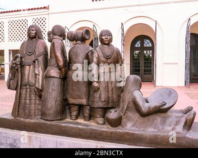 Exhibits of Ethnic Art at the Heard Museum in Phoenix Arizona Stock