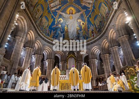 Jubilee of the Sacred Heart Basilica, Paris, France, Europe Stock Photo ...