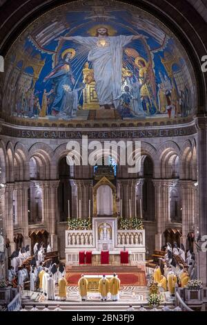 Jubilee of the Sacred Heart Basilica, Paris, France, Europe Stock Photo ...