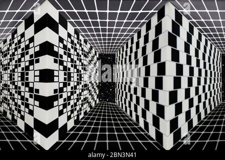 Museum of Illusions. Optical illusion.  Kuala Lumpur. Malaysia. Stock Photo