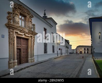 COUNT OF VALDEPARAISO PALACE in Almagro. Almagro, Ciudad Real province, Castilla La mancha, Spain. Stock Photo
