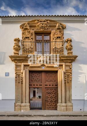 COUNT OF VALDEPARAISO PALACE in Almagro. Almagro, Ciudad Real province, Castilla La mancha, Spain. Stock Photo