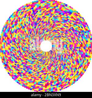 circle of colorful spots Stock Vector