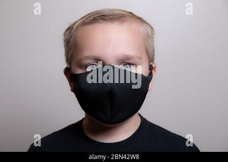 Boy trying to prevent the spread of disease