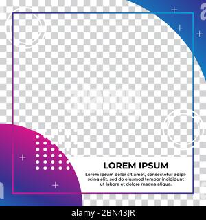 Editable Social Media Post Template. Colorful Flyer Design. Elegant Sale and Promotional Web Banner. Anyone can use This Design Easily. Magenta Purple Stock Vector