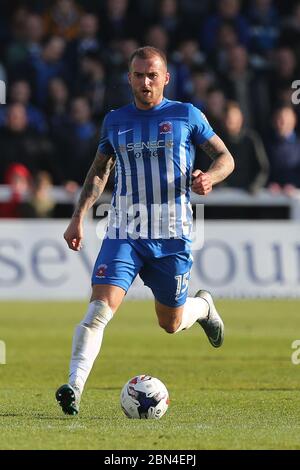 HARTLEPOOL, ENGLAND - Lewis Alessandra of Hartlepool United during the SKY Bet League 2 match between Hartlepool United and Doncaster Rovers at Victoria Park, Hartlepool on Saturday 6th May 2017 (Credit: Mark Fletcher | MI News) Stock Photo