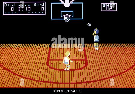 one on one basketball atari 7800