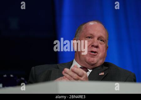 Thomas Homan, former acting director of U.S. Immigration and Customs Enforcement, participates in a panel discussion entitled “Securing the Border and Fixing Our Broken Immigration System: How to Stop Illegal and Reform Legal Immigration” during a Heritage Foundation luncheon during the organization’s President’s Club 2019 meeting in Washington, D.C., Oct. 22, 2019. CBP photos by Glenn Fawcett Stock Photo