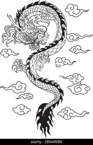 Aggregate 101+ about dragon tattoo sketch latest - in.daotaonec