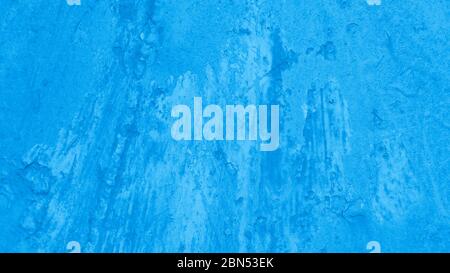 Old wall, abstract blue background texture, panoramic format Stock Photo