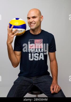 Dallas Texas USA, May 2012: Beach volleyball player Phil Dalhausser at the Team USA Media Summit in advance of the 2012 London Olympics. ©Marjorie Kamys Cotera/Daemmrich Photography Stock Photo