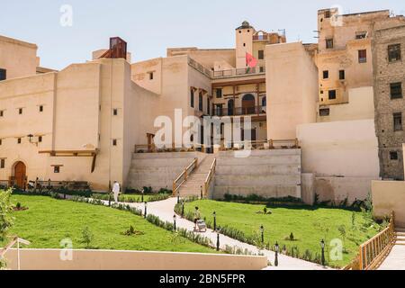 Palace and garden in Fes, Morocco, Africa Stock Photo