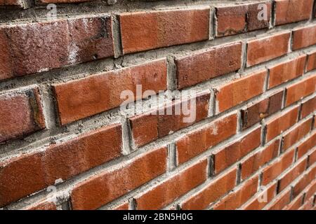 Vintage red brown brick wall texture background Stock Photo