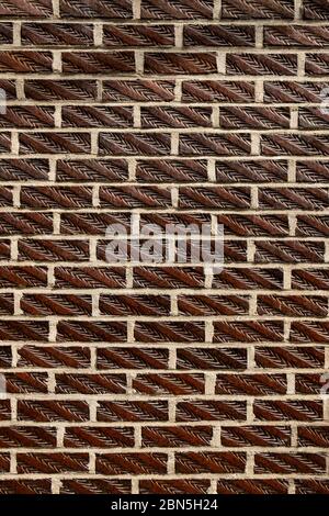 Brown brick wall texture background Stock Photo