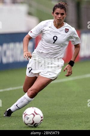 US soccer star Mia Hamm Stock Photo