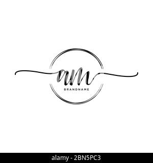 Initial AM Letter Logo With Creative Modern Business Typography Vector ...