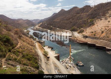 Lake Kariba dam, Zimbabwe Stock Photo