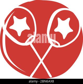 stars balloons helium floating icon Stock Vector Image & Art - Alamy