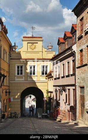 Grodzka street in Lublin. Poland Stock Photo