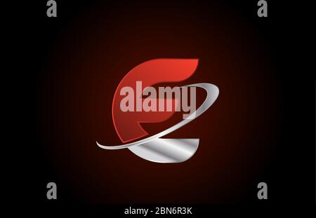 K red metal alphabet letter logo icon for business and company with ...