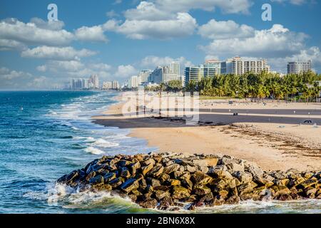 Beach Near Fort Lauderdale Stock Photo