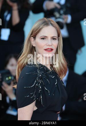 VENICE, ITALY - SEPTEMBER 08: Jennifer Jason Leigh attend a premiere for 'Anomalisa' during the 72nd Venice Film Festival Stock Photo