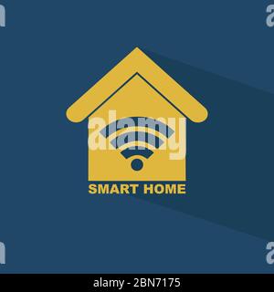 Smart house system with centralized control by wifi Stock Vector