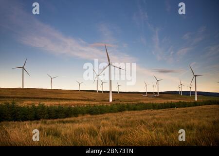 Wind farm at tangy, Kintyre, Argyll Stock Photo