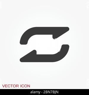 Transfer vector icon. Money symbol isolated on background. Stock Vector