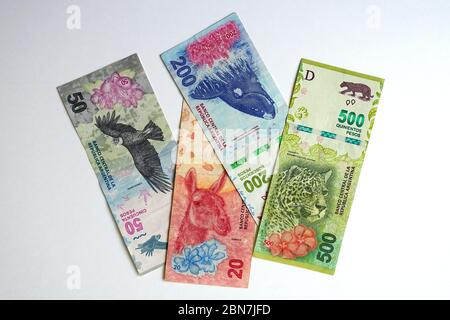 Argentine peso, peso argentino, Argentinischer Peso, argentin peso, ARS, Argentina, South America Stock Photo