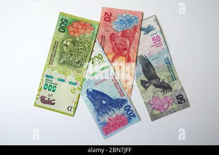 Argentine peso, peso argentino, Argentinischer Peso, argentin peso, ARS, Argentina, South America Stock Photo