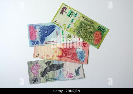 Argentine peso, peso argentino, Argentinischer Peso, argentin peso, ARS, Argentina, South America Stock Photo