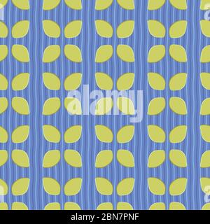 geometric lemon shapes seamless vector pattern Stock Vector