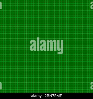 seamless fine checkered technical green paper pattern Stock Photo
