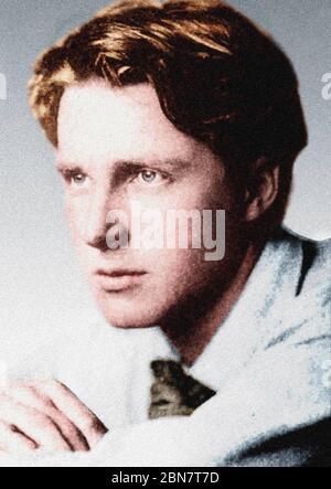 RUPERT BROOKE (1887-1915) English poet and soldier Stock Photo