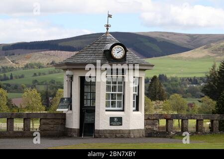 A view of the starter hut at The Kings Course at Gleneagles. The