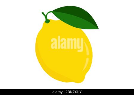 Lemon logo. lsolated lemon on white background Stock Vector
