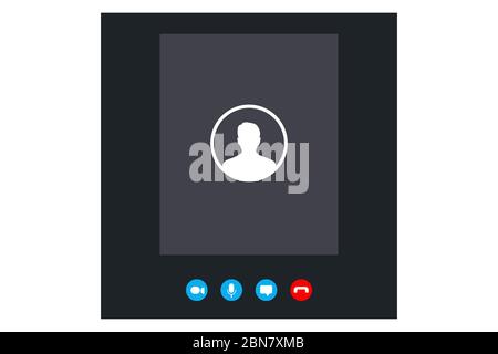 Call screen template. Mobile template, mockup. UI,UX,Kit interface. Call screen smartphone. Stock Vector