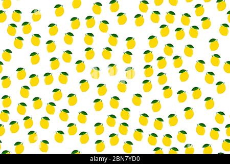 Lemon seamless pattern vector illustration.  Stock Vector