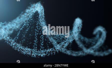Digital 3d model of DNA structure Stock Photo - Alamy