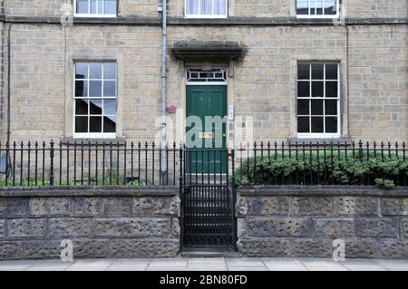 Regency property in the Peak District town of Bakewell Stock Photo