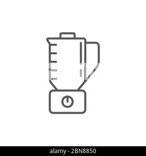 Blender vector icon symbol tool isolated on white background Stock Vector