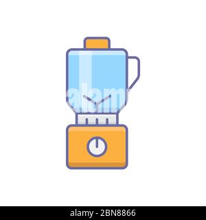 Blender vector icon symbol tool isolated on white background Stock Vector