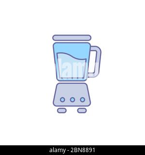 Blender vector icon symbol tool isolated on white background Stock Vector