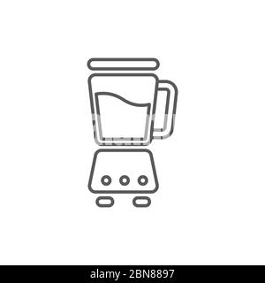 Blender vector icon symbol tool isolated on white background Stock Vector