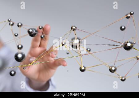 A 2d rendering Cloud computing, Cloud Computing Concept Stock Photo