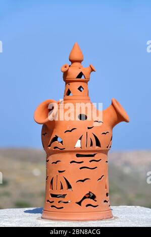 Roof decorative pottery Stock Photo