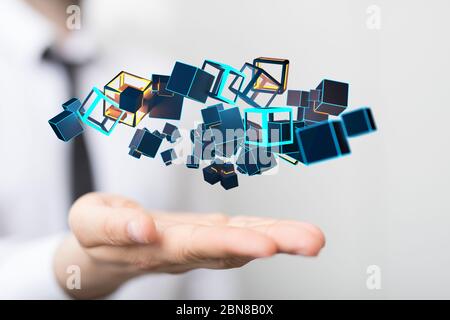 A data code binary concept Stock Photo