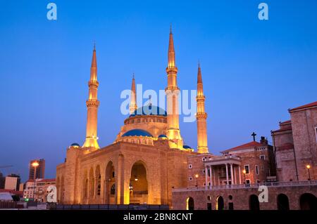 Mohammad Al Amin Mosque. Beirut. Lebanon. Stock Photo